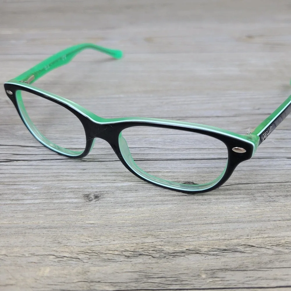 Ray-Ban Eyeglass Frames RB1555 Wayfarer 3580 Black Green Kids 45-15-125